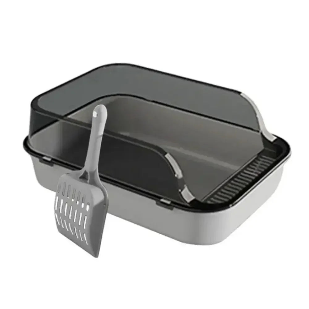 Open Top Cat Litter Box Bedpan Splashproof with High Side Kitten Litter Pan Kitten Toilet for Small Pets Rabbit Indoor Cats Pet