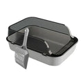 Open Top Cat Litter Box Bedpan Splashproof with High Side Kitten Litter Pan Kitten Toilet for Small Pets Rabbit Indoor Cats Pet