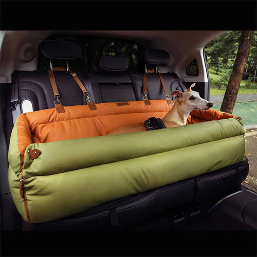 1 Portable Pet Car Seat with Stain and Scratch Protection, Easy to Clean Small to Medium Dog Travel Carrier, Pet Car Kennel