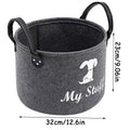 Felt Pet Toy Box Dog Toy Box Pet Toy Storage Basket Used to Organize Pet Toys, Blankets, Belts and Food Organization Basket