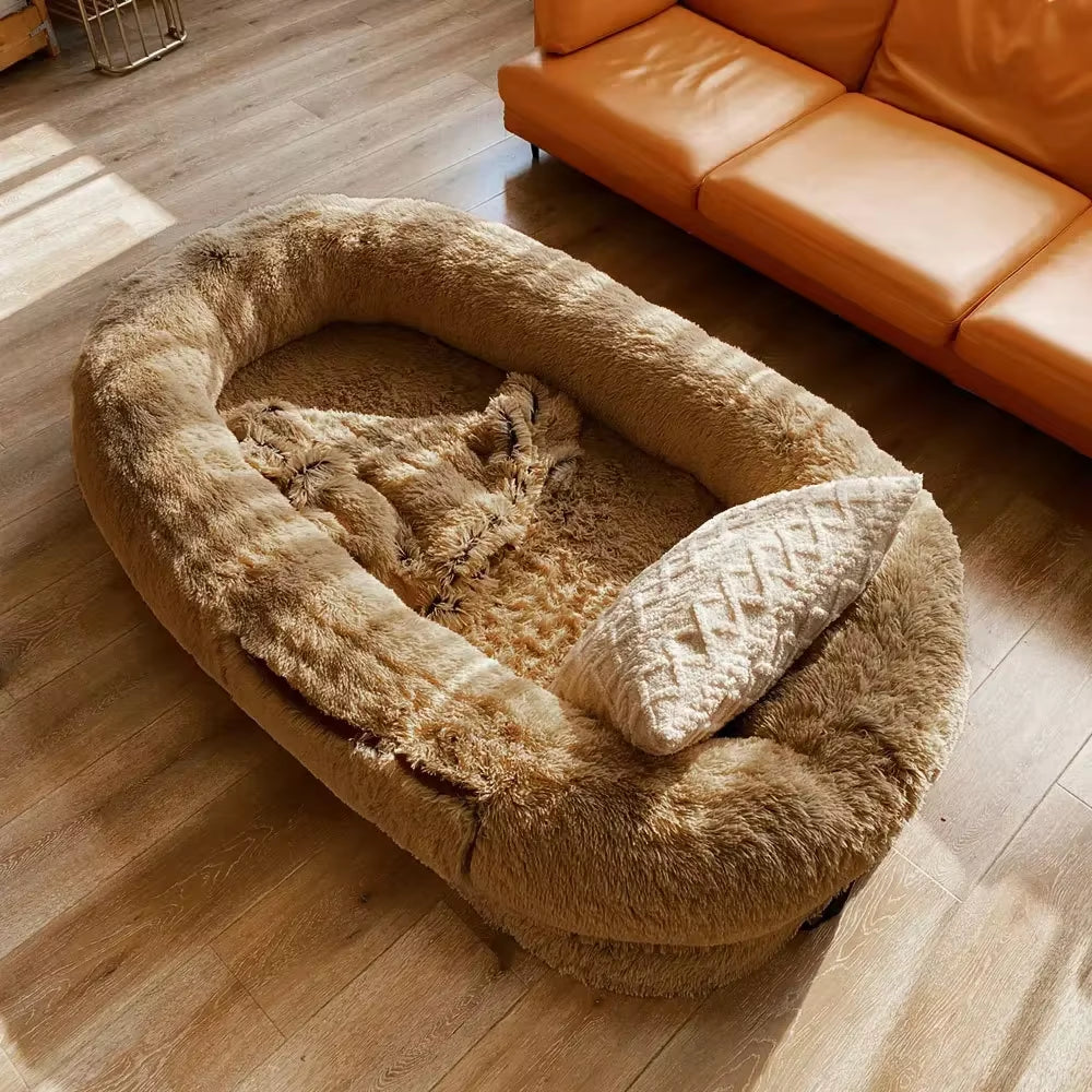 Giant Dog Bed for Humans, Plush Sponge Bed for Both Humans and Dogs, Casual Mattress for Both Humans and Dogs