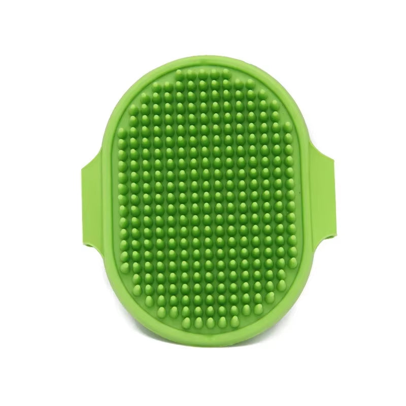 Pet Bath Brush Massage Gloves Cat Dog Grooming Comb Deshedding Tool Waterproof Soft Bristle Cleaning Supplies for Shedding Hair