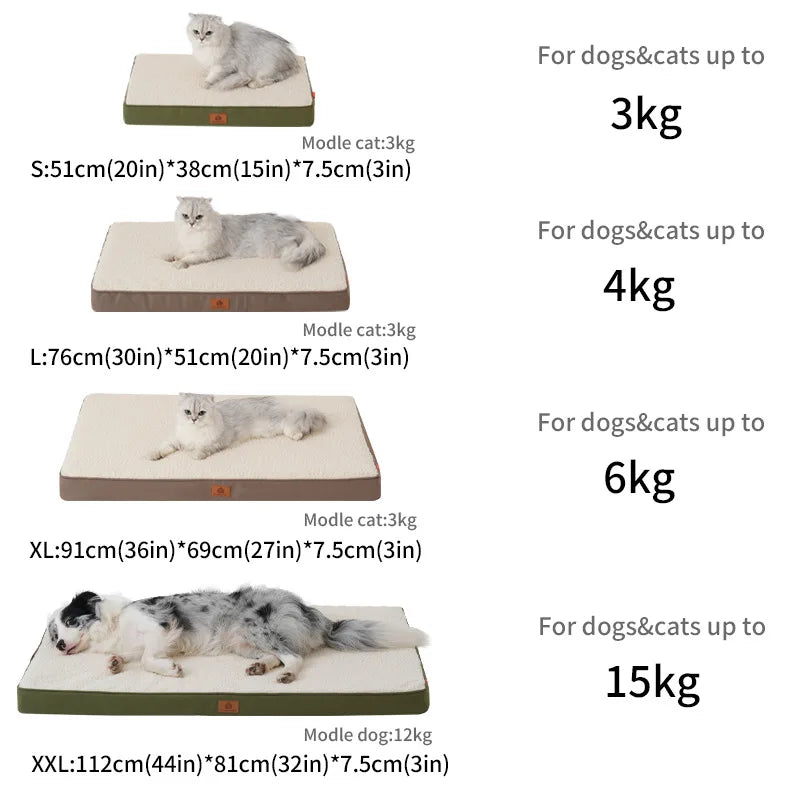 Pet Dog Pad Detachable Washable Be Universal in All Seasons Moistureproof Dog Cushion High Elastic Sponge Bespoke Pet Cushion
