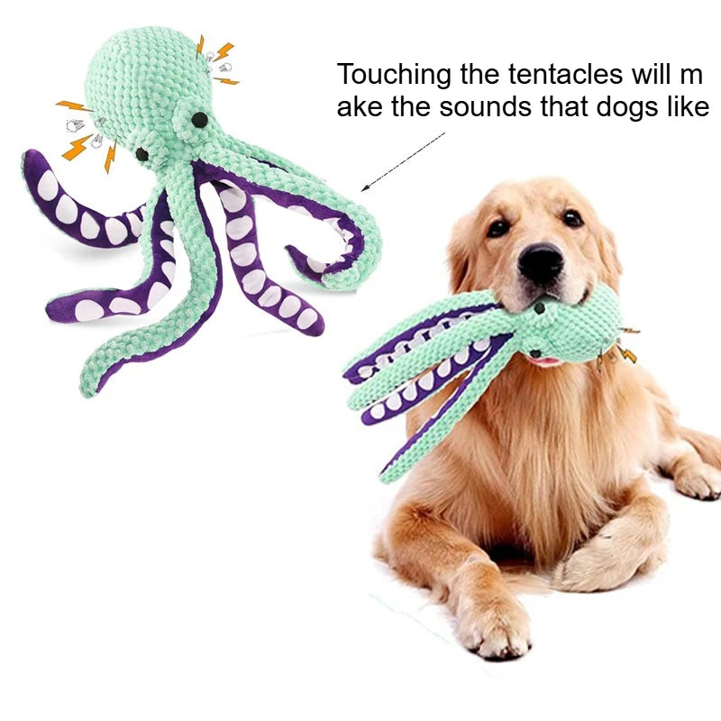 Large Squeaky Pet Dog Toy-Plush Dog Toys with Soft Fabric for Small Medium Large Dogs Daily Companionship, Training Reward Gift