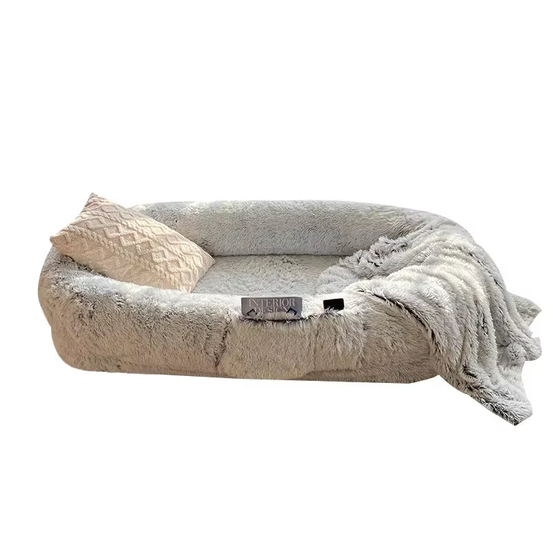 Giant Dog Bed for Humans, Plush Sponge Bed for Both Humans and Dogs, Casual Mattress for Both Humans and Dogs