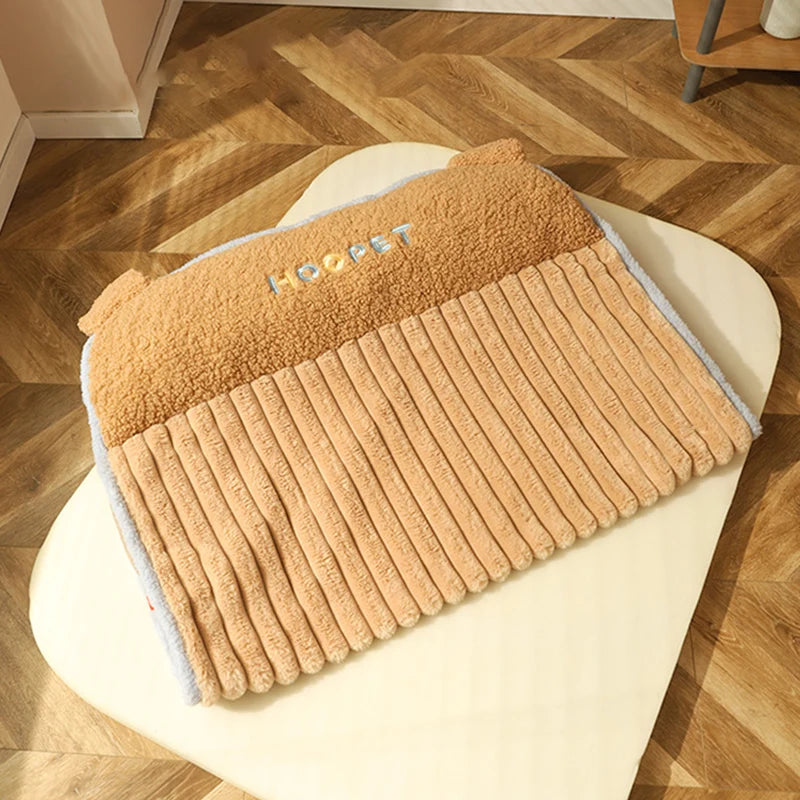 Winter Warm Pet Mat Soft Sofa for Small Medium Dog Removable Bed for Cats Dogs Washable Fluff Sleeping Pet Beds Supplies