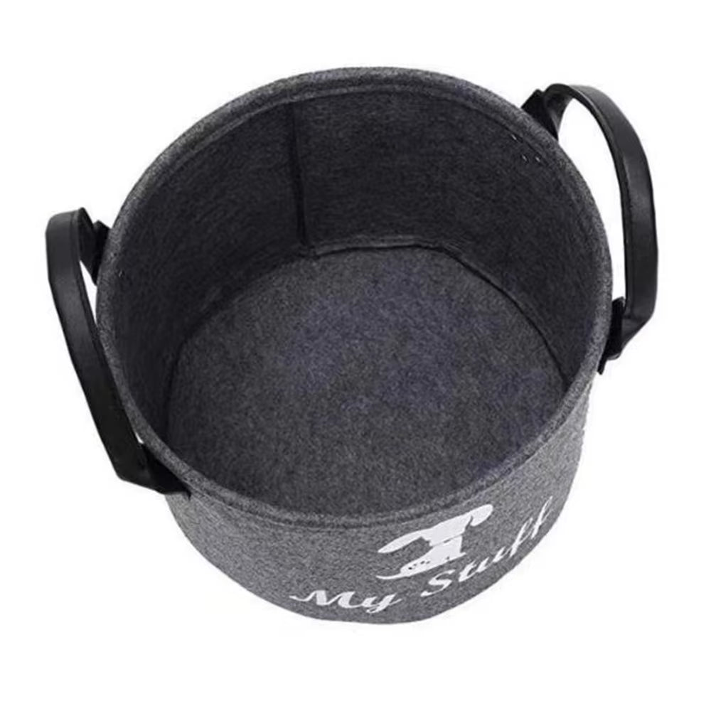 Felt Pet Toy Box Dog Toy Box Pet Toy Storage Basket Used to Organize Pet Toys, Blankets, Belts and Food Organization Basket