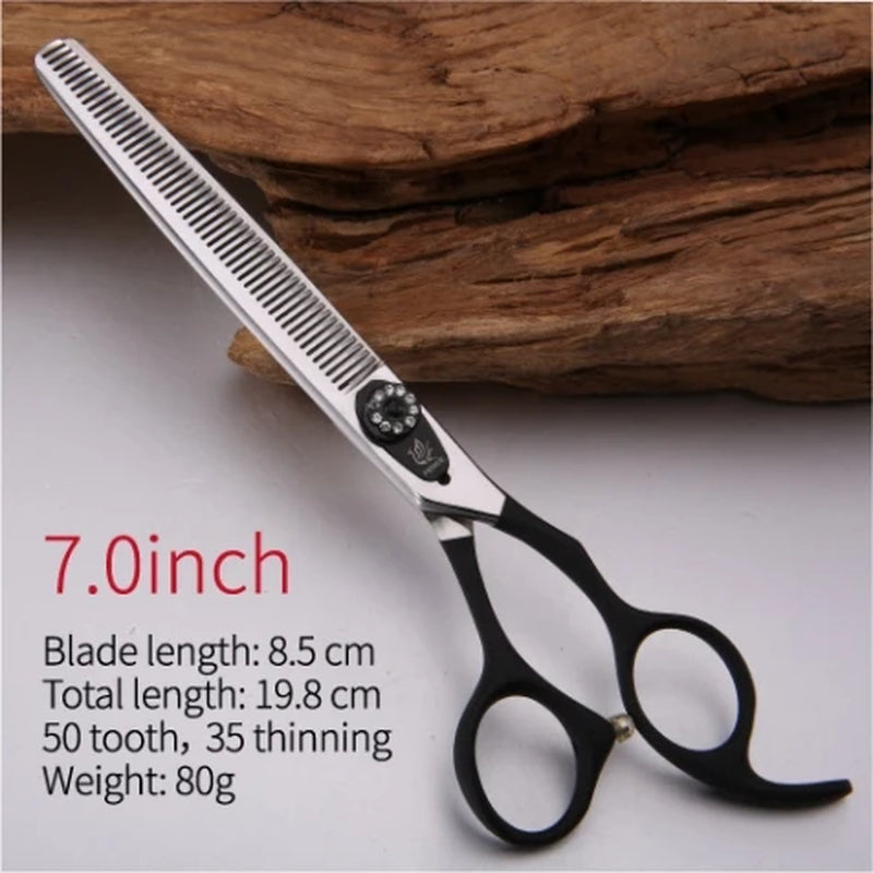 High Quality Pet Hair Thinning Scissors 7.0 7.5 Inch Professional Japan 440C Shears for Dog Grooming Cutting